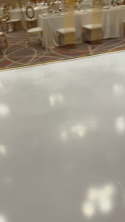 Custom  Wedding Decal Dance Floor Wrap Gloss Removable Vinyl. Monogram Print and Vinyl to cover the entire dancefloor. Wedding logo design