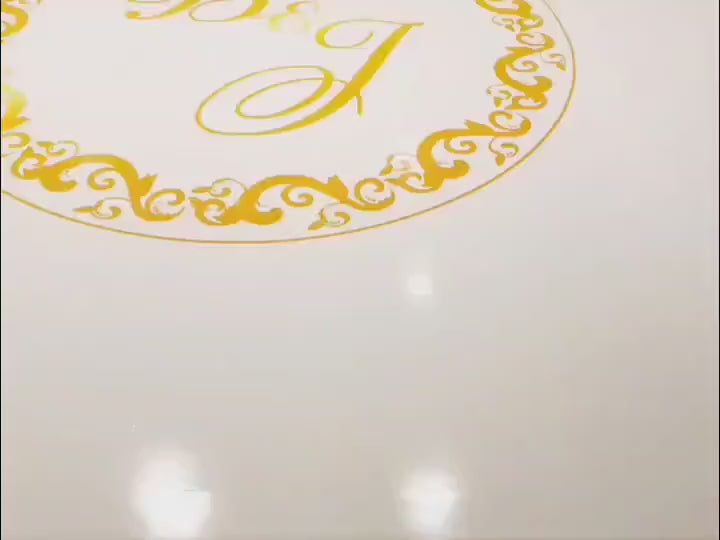 Custom  Wedding Decal Dance Floor Wrap Gloss Removable Vinyl. Monogram Print and Vinyl to cover the entire dancefloor. Wedding logo design