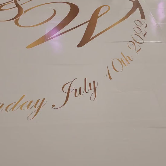 Custom  Wedding Decal Dance Floor Wrap Gloss Removable Vinyl. Monogram Print and Vinyl to cover the entire dancefloor. Wedding logo design