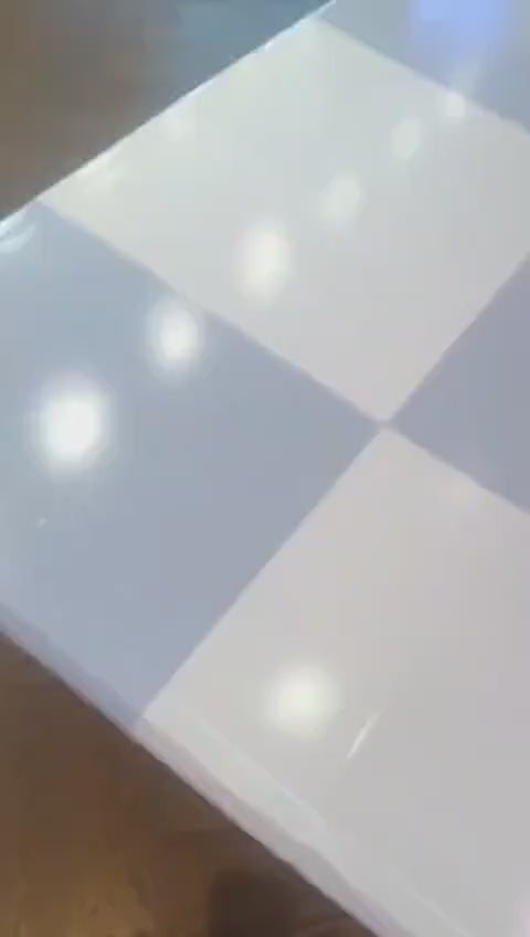 Full print. Custom Wedding Decal Dance Floor Wrap Gloss Removable Vinyl. Monogram Print. Checkerboard design. Wedding logo. Free shipping!