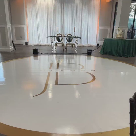 Unique Circular Custom Wedding Decal Dance Floor Wrap. Gloss Removable Vinyl. Wedding Floor designs that cover the dancefloor. Free Shipping