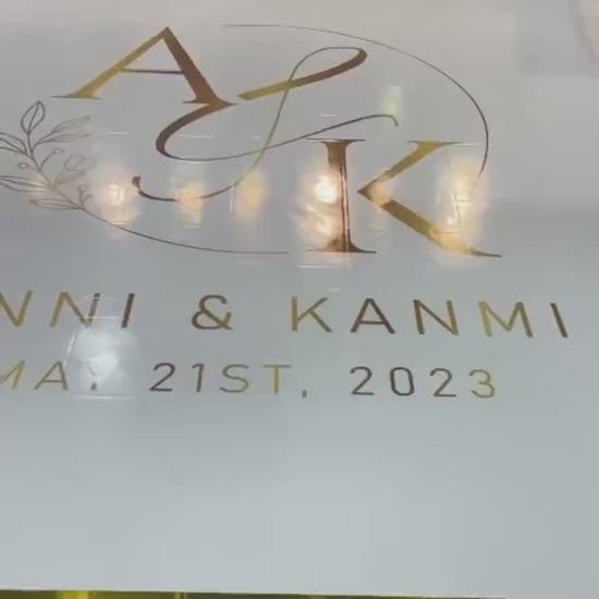 Custom Wedding Decal Dance Floor Wrap. Gloss Removable Vinyl. Monogram Print and Vinyl to cover your entire dancefloor. Wedding logo design.