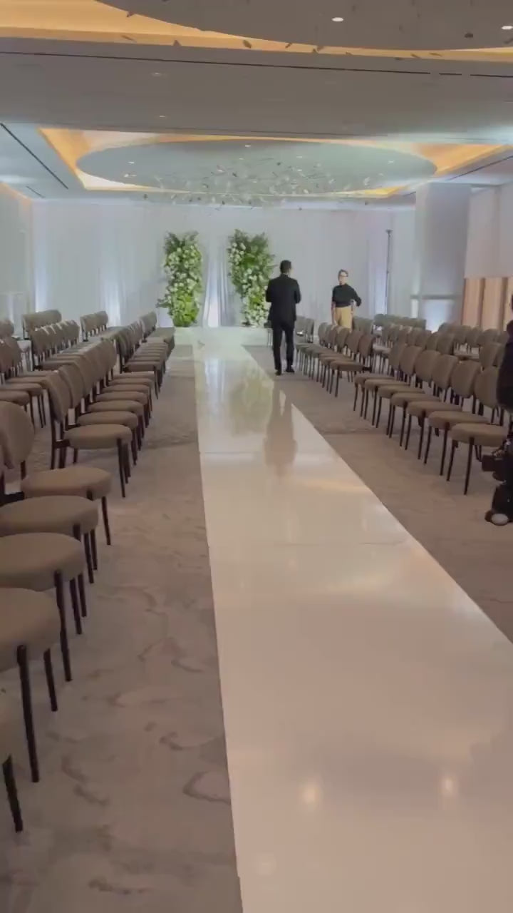 Customizable Wedding Decal Aisle Runner Wrap | Gloss Removable Vinyl | Monogram Printed on the aisle | Wedding logo design| Free Shipping.
