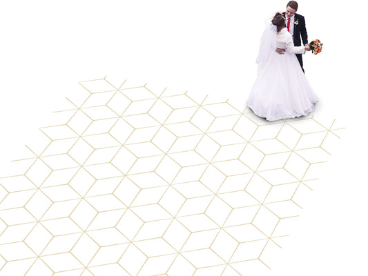 Geometric pattern Custom Wedding Dance Floor Wrap Gloss Removable Vinyl. Monogram Print & Vinyl to cover the dancefloor. Wedding logo design