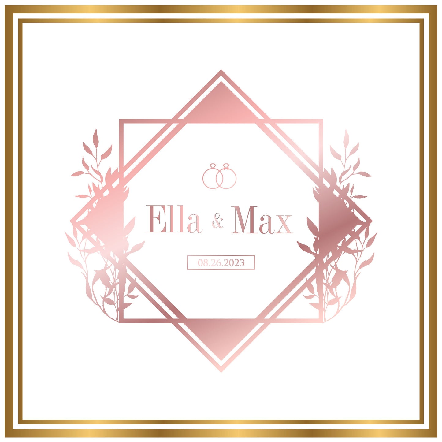 Custom Wedding Decal Dance Floor Wrap Gloss Removable Vinyl. Monogram Print and Vinyl to cover the entire dancefloor. Wedding logo design