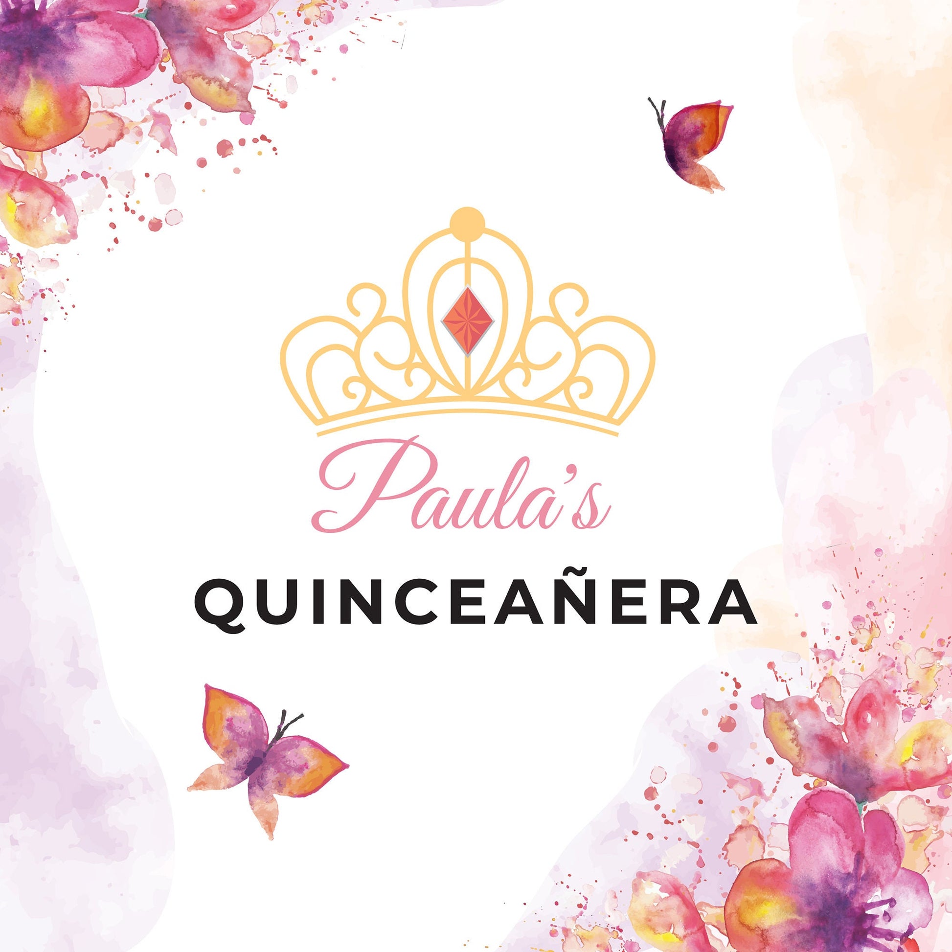 Customizable Gorgeous Quinceanera Dance Floor Wrap Gloss Removable Vinyl. Print and Vinyl to cover the entire dancefloor. Mis Quince anos