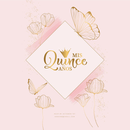 Customizable Gorgeous Quinceanera Dance Floor Wrap Gloss Removable Vinyl. Print and Vinyl to cover the entire dancefloor. Mis Quince anos