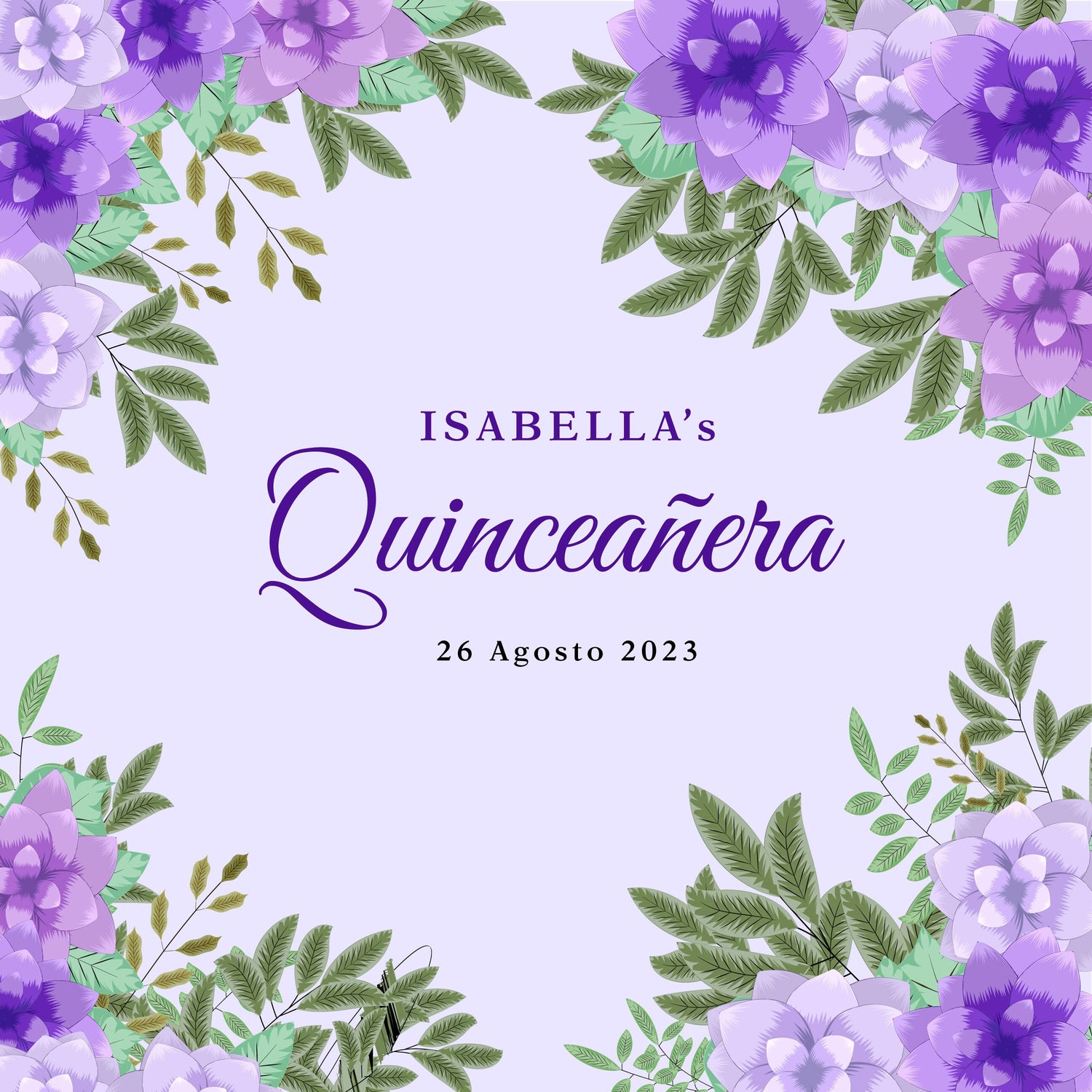 Customizable Gorgeous Quinceanera Dance Floor Wrap Gloss Removable Vinyl. Print and Vinyl to cover the entire dancefloor. Mis Quince anos