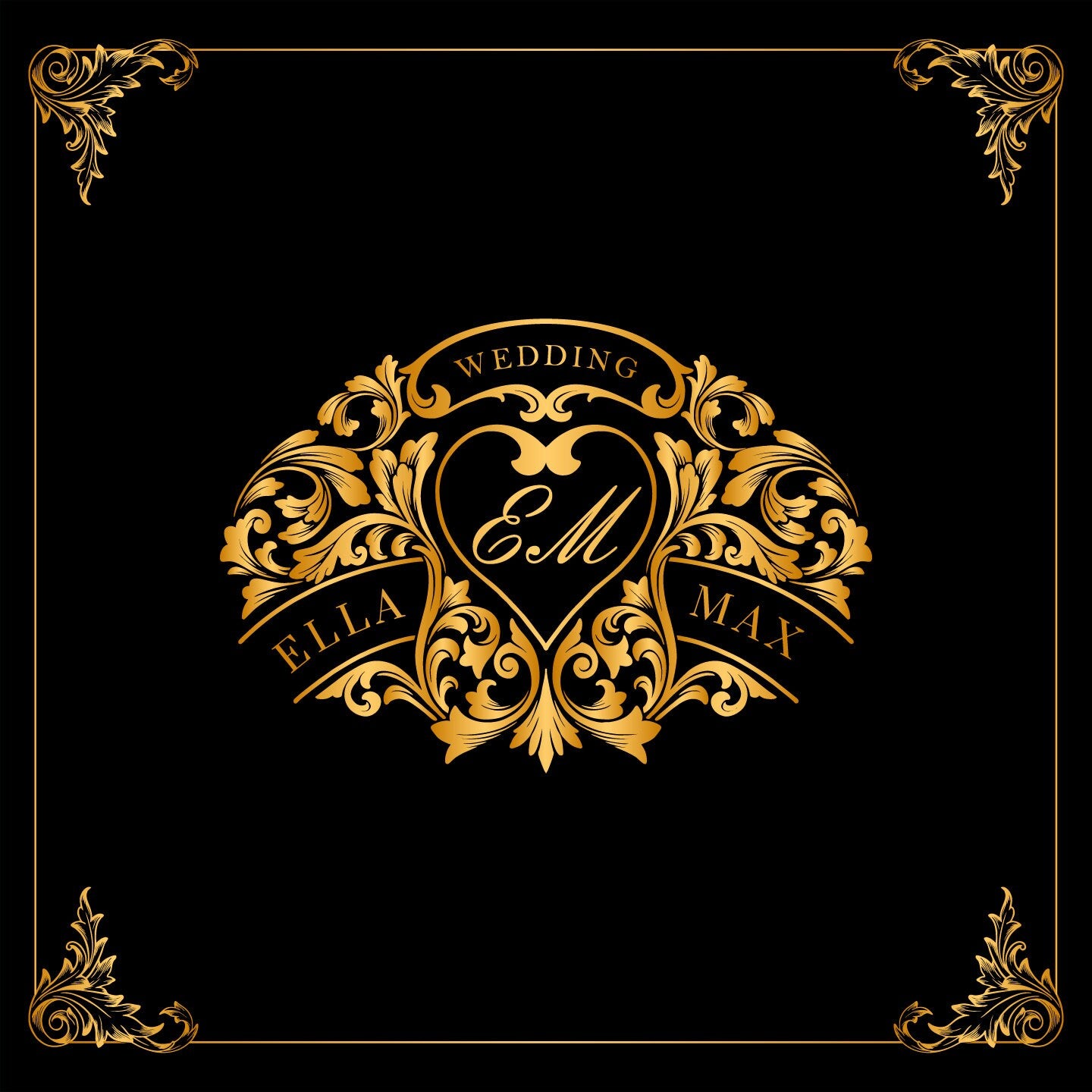 Custom Wedding Decal Dance Floor Wrap Gloss Removable Vinyl. Monogram Print and Vinyl to cover the entire dancefloor. Wedding logo design