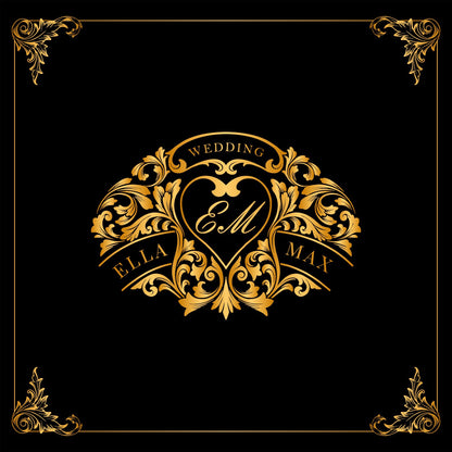 Custom Wedding Decal Dance Floor Wrap Gloss Removable Vinyl. Monogram Print and Vinyl to cover the entire dancefloor. Wedding logo design
