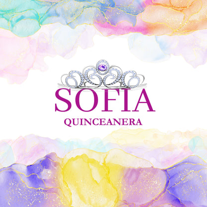 Customizable Gorgeous Quinceanera Dance Floor Wrap Gloss Removable Vinyl. Print and Vinyl to cover the entire dancefloor. Mis Quince anos