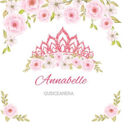 Customizable Gorgeous Quinceanera Dance Floor Wrap Gloss Removable Vinyl. Print and Vinyl to cover the entire dancefloor. Mis Quince anos