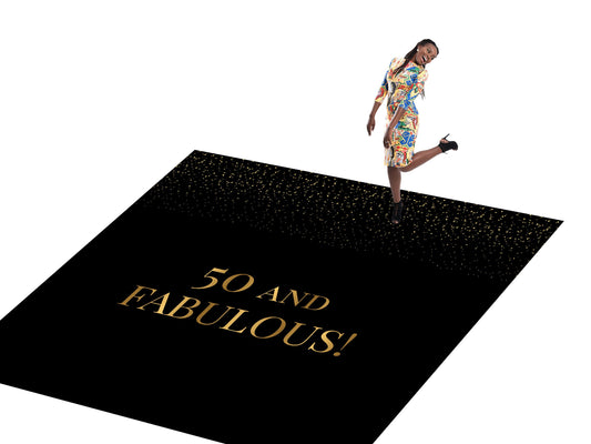 Customizable Birthday Decal Dance Floor Wrap Gloss/Matte Removable Vinyl. Vinyl to cover the entire dancefloor. Birthday party logo design