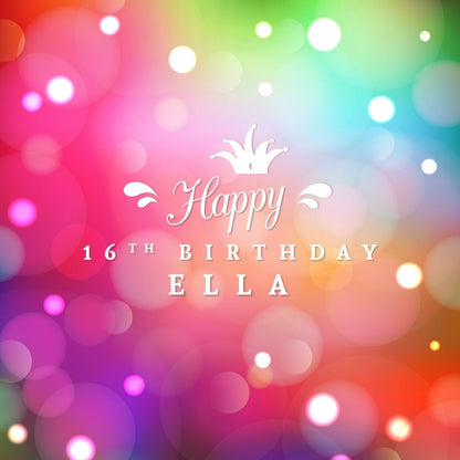 Customizable Birthday Decal Dance Floor Wrap Gloss/Matte Removable Vinyl. Vinyl to cover the entire dancefloor. Birthday party logo design