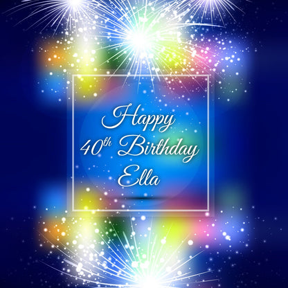 Customizable Birthday Decal Dance Floor Wrap Gloss/Matte Removable Vinyl. Vinyl to cover the entire dancefloor. Birthday party logo design