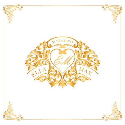 Custom Wedding Decal Dance Floor Wrap Gloss Removable Vinyl. Monogram Print and Vinyl to cover the entire dancefloor. Wedding logo design