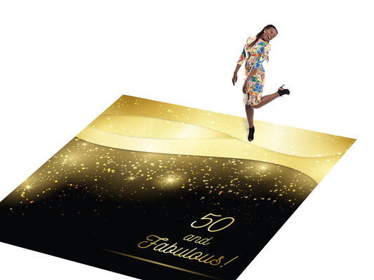 Customizable Birthday Decal Dance Floor Wrap Gloss/Matte Removable Vinyl. Vinyl to cover the entire dancefloor. Birthday party logo design