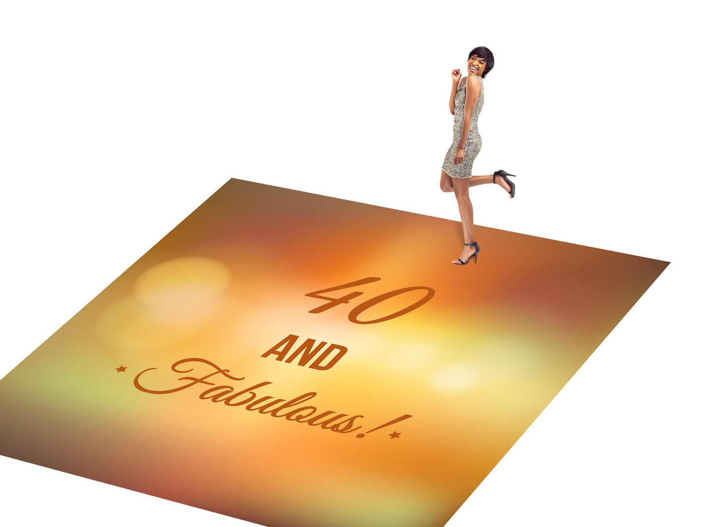Customizable Birthday Decal Dance Floor Wrap Gloss/Matte Removable Vinyl. Vinyl to cover the entire dancefloor. Birthday party logo design