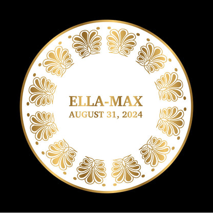 Unique Circular Custom Wedding Decal Dance Floor Wrap. Gloss Removable Vinyl. Wedding Floor designs that cover the dancefloor. Free Shipping