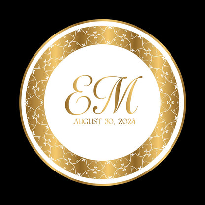 Unique Circular Custom Wedding Decal Dance Floor Wrap. Gloss Removable Vinyl. Wedding Floor designs that cover the dancefloor. Free Shipping