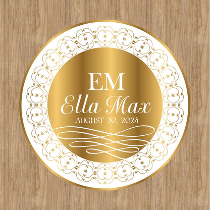 Unique Circular Custom Wedding Decal Dance Floor Wrap. Gloss Removable Vinyl. Wedding Floor designs that cover the dancefloor. Free Shipping