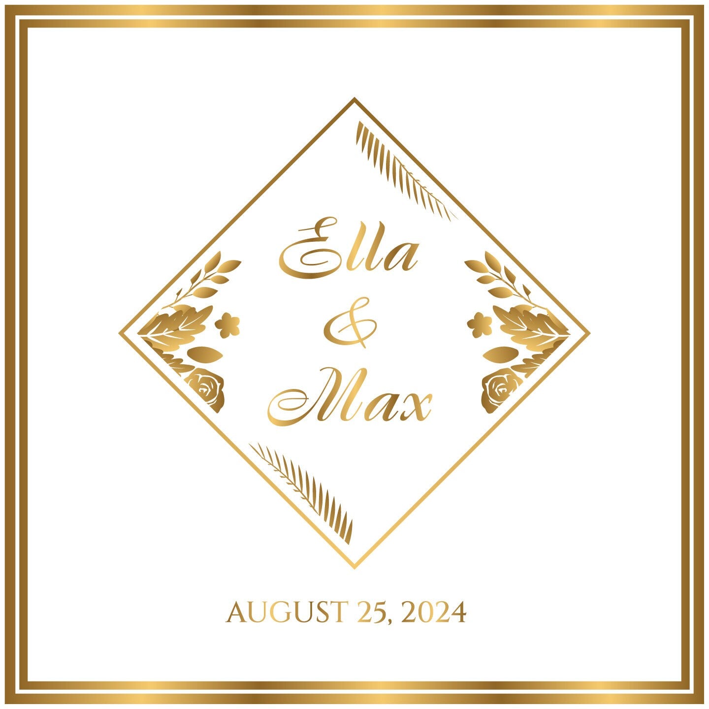 Full Print Custom Wedding Decal Dance Floor Wrap Gloss Removable Vinyl. Wedding Dancefloor design. Free Shipping