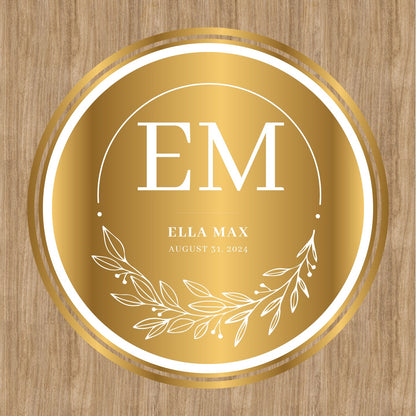 Unique Circular Custom Wedding Decal Dance Floor Wrap. Gloss Removable Vinyl. Wedding Floor designs that cover the dancefloor. Free Shipping