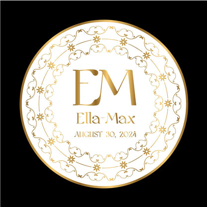 Unique Circular Custom Wedding Decal Dance Floor Wrap. Gloss Removable Vinyl. Wedding Floor designs that cover the dancefloor. Free Shipping
