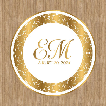 Unique Circular Custom Wedding Decal Dance Floor Wrap. Gloss Removable Vinyl. Wedding Floor designs that cover the dancefloor. Free Shipping