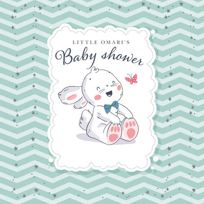 Customizable Baby Shower Decal Dance Floor Wrap Gloss Removable Vinyl. Vinyl to cover the entire dancefloor. Baby Shower party logo design