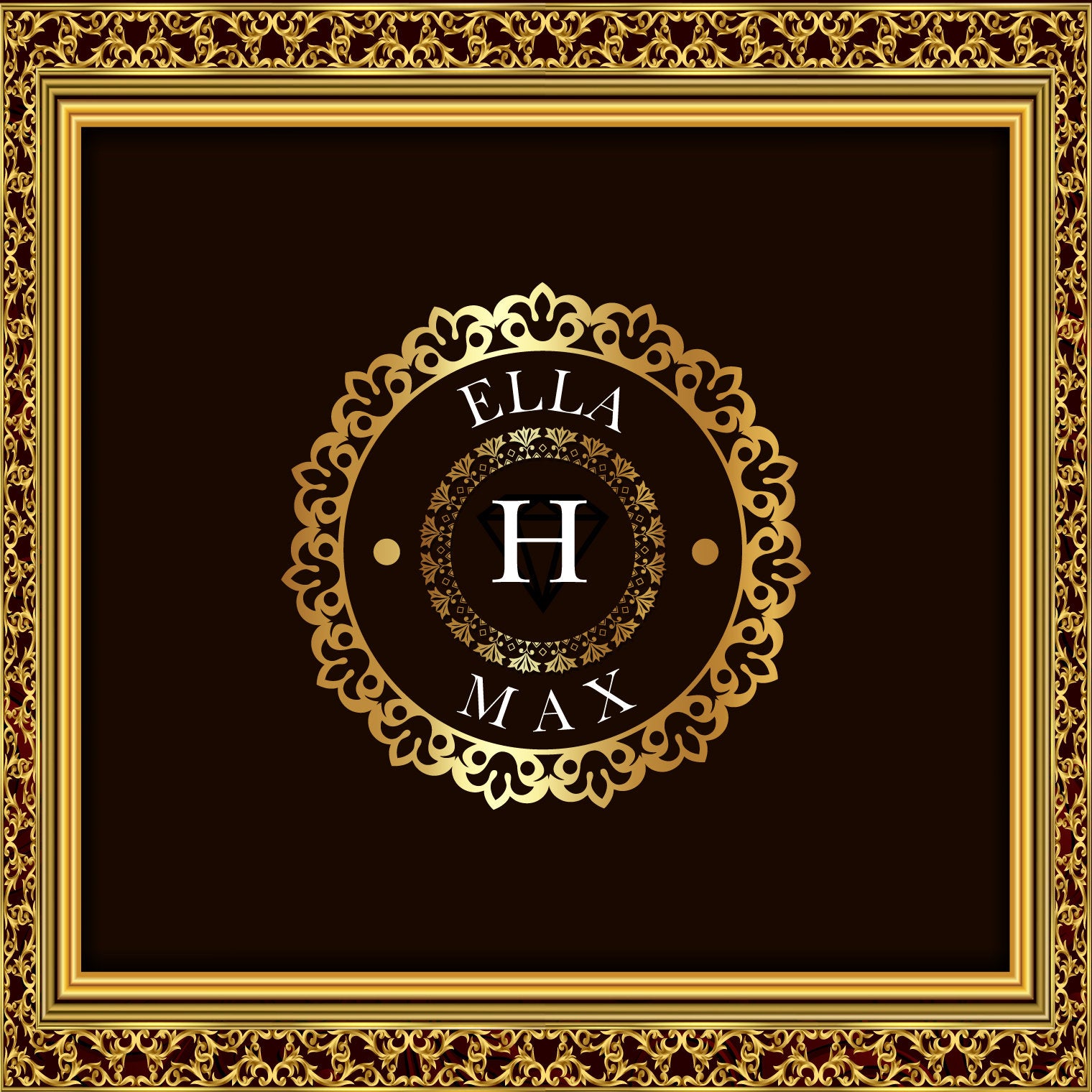 Super Unique Photo Frame Wedding Dance Floor Wrap Gloss Removable Vinyl. Print and Vinyl to cover the entire dancefloor. Wedding logo design