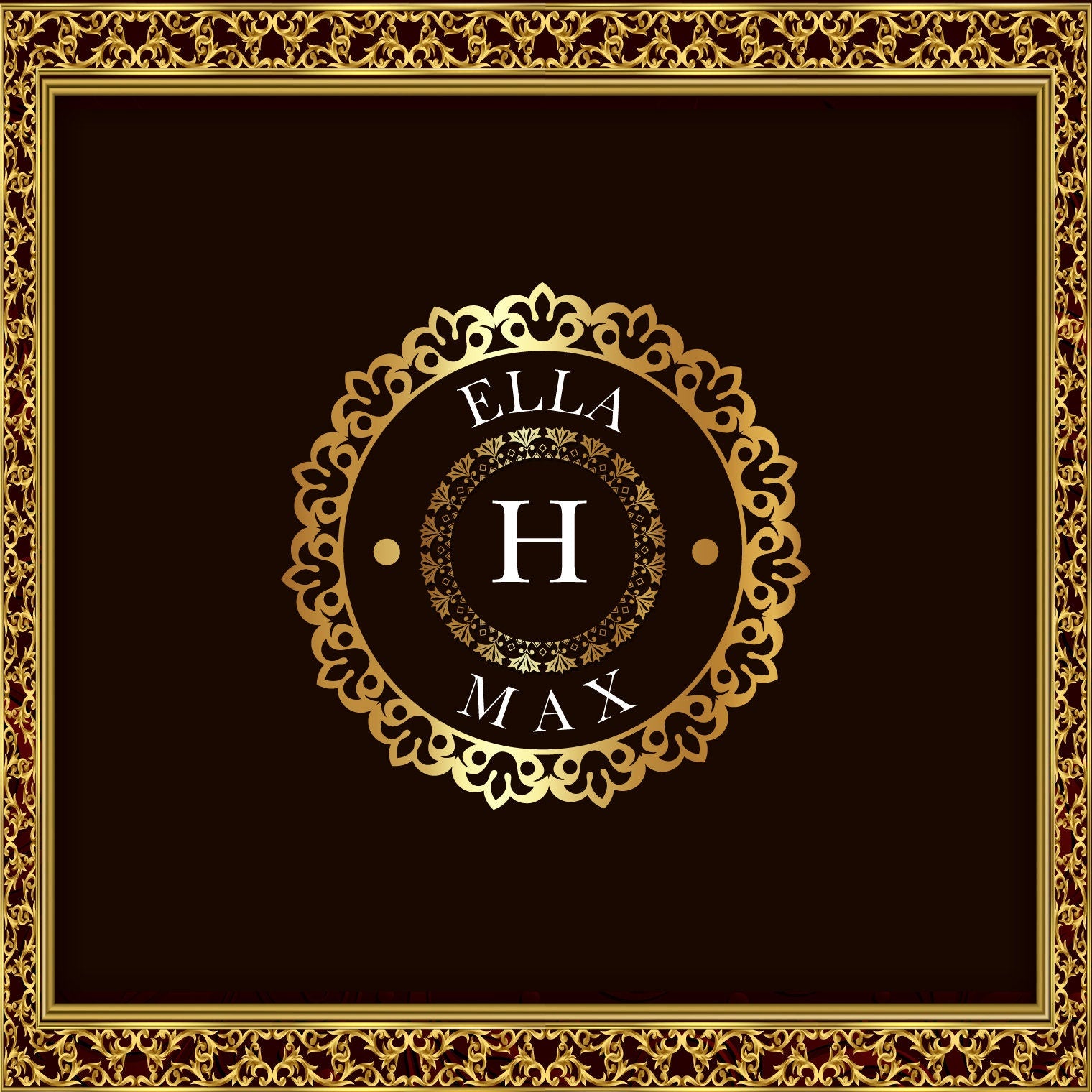 Super Unique Photo Frame Wedding Dance Floor Wrap Gloss Removable Vinyl. Print and Vinyl to cover the entire dancefloor. Wedding logo design