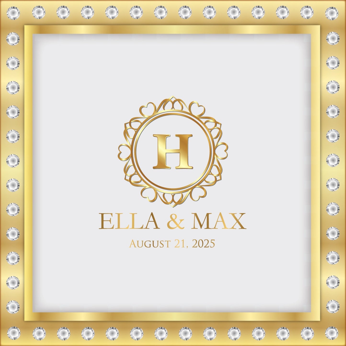 Super Unique Photo Frame Wedding Dance Floor Wrap Gloss Removable Vinyl. Print and Vinyl to cover the entire dancefloor. Wedding logo design