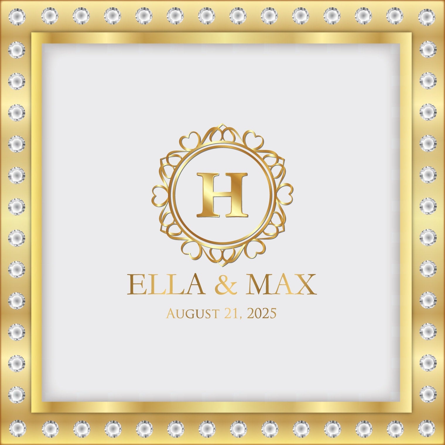 Super Unique Photo Frame Wedding Dance Floor Wrap Gloss Removable Vinyl. Print and Vinyl to cover the entire dancefloor. Wedding logo design